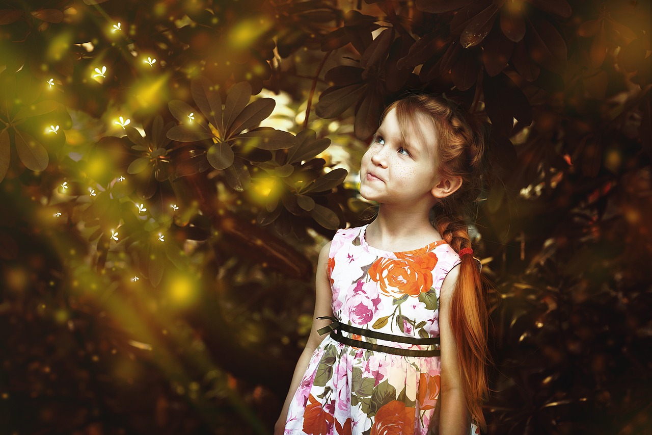 Image - girl firefly fairy tales