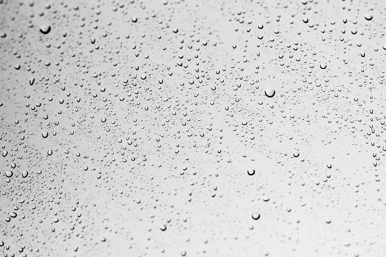 Image - rain wet water window droplets