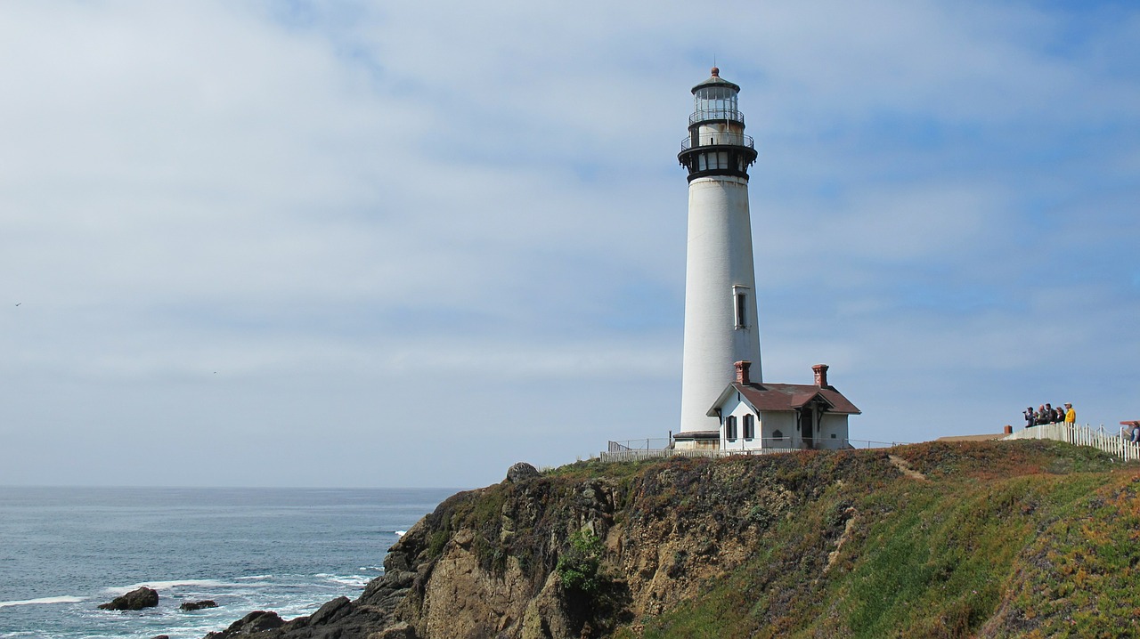 Image - light house ocean white light house