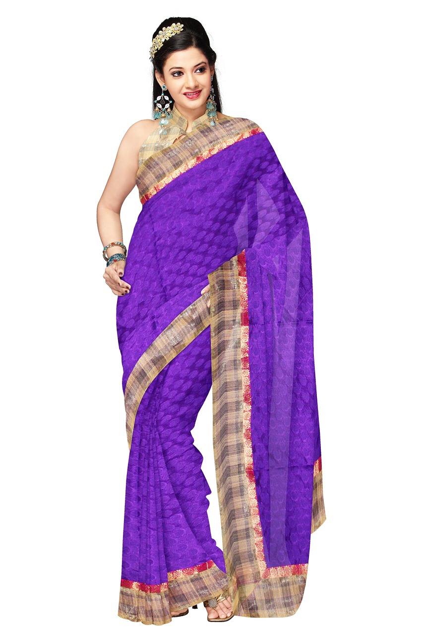 Image - saree fashion silk dress woman