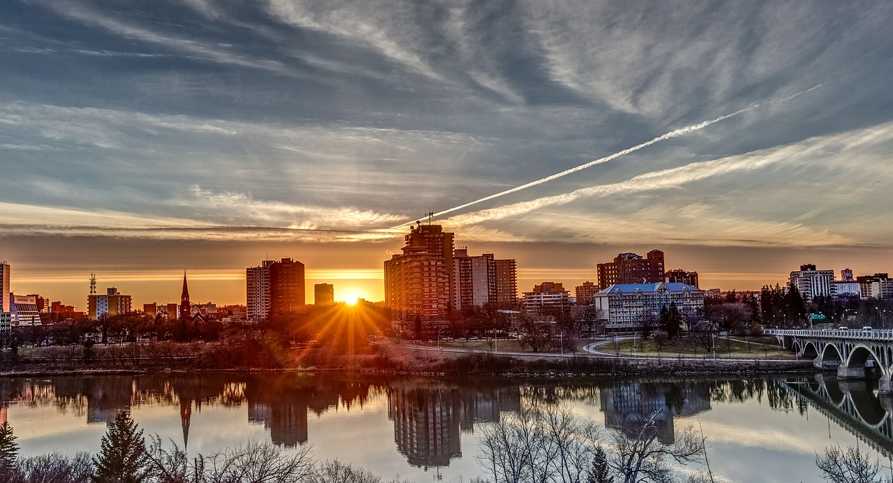 Image - sunset saskatoon landscape