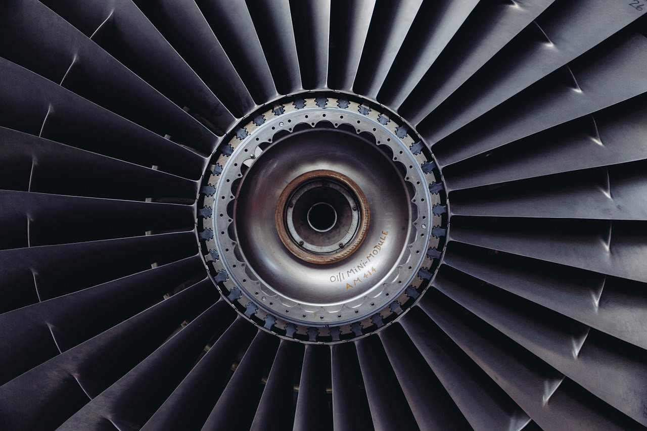 Image - jet engine turbine jet airplane