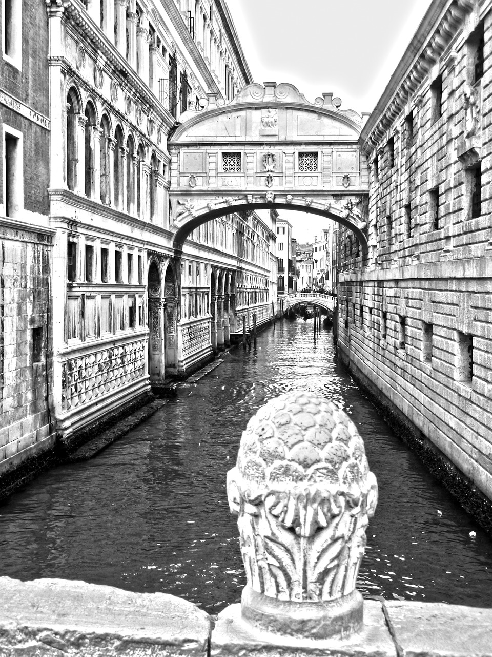 Image - venice bridge of sighs bridge water