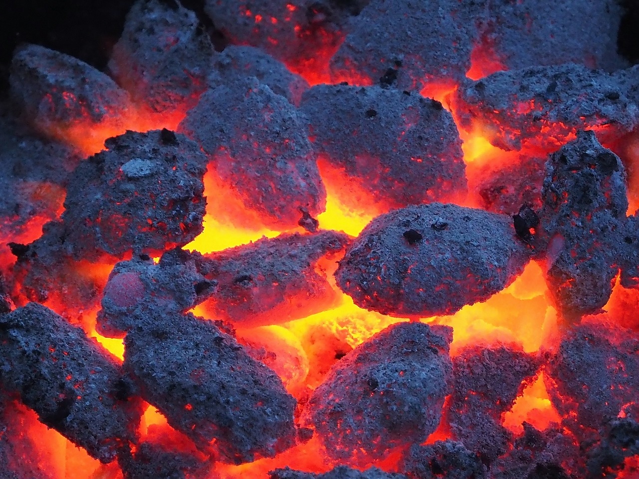 Image - barbecue charcoal grill embers hot