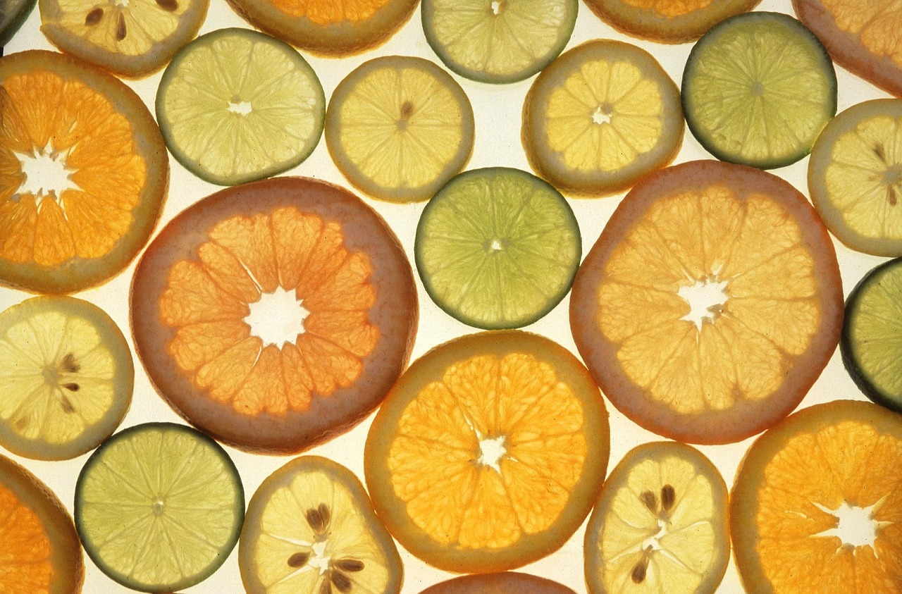Image - slices citrus fruits orange lemon