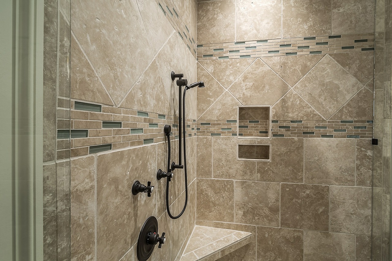 Image - shower tile bathroom interior