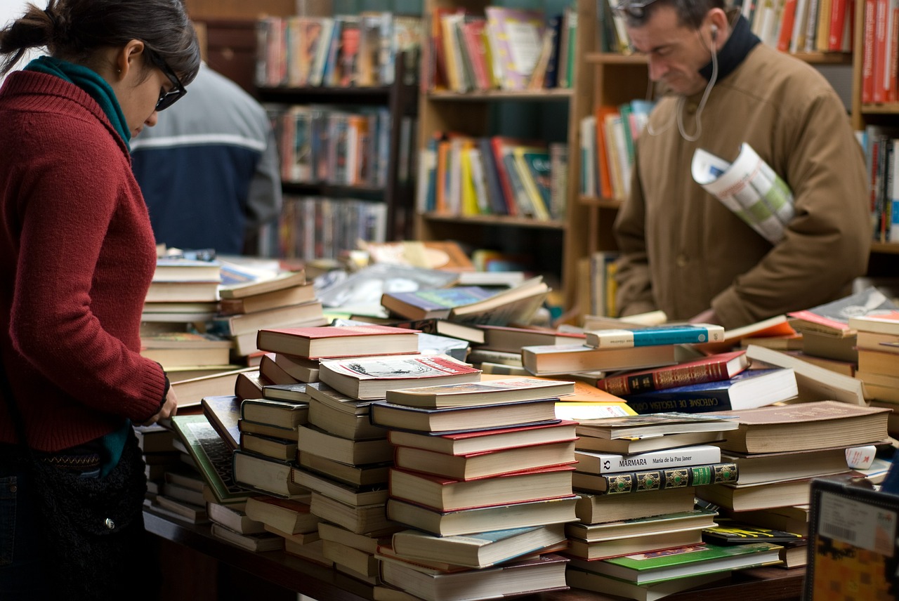 Image - books book store library reading