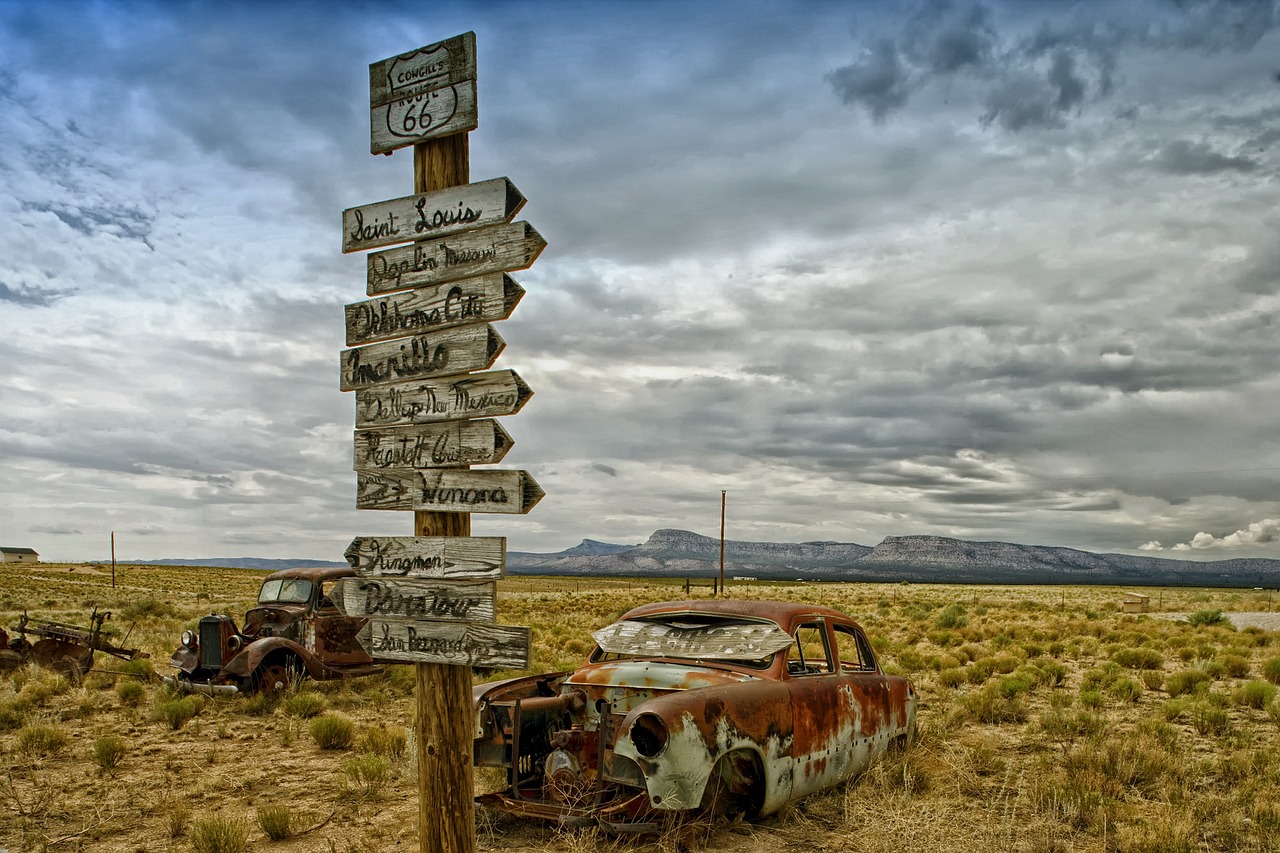 Image - route 66 arizona landscape scenic