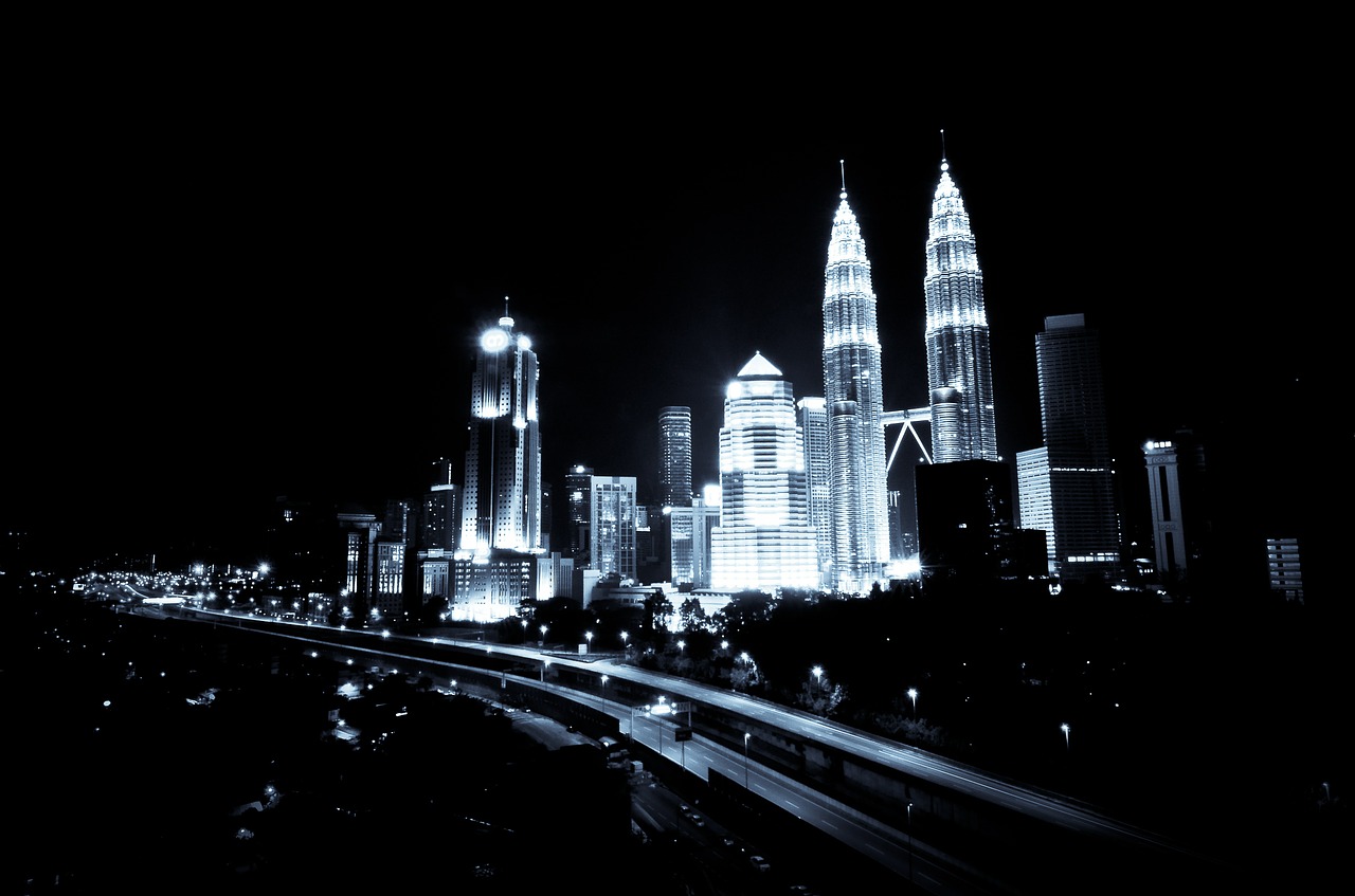 Image - kuala lumpur urban night building