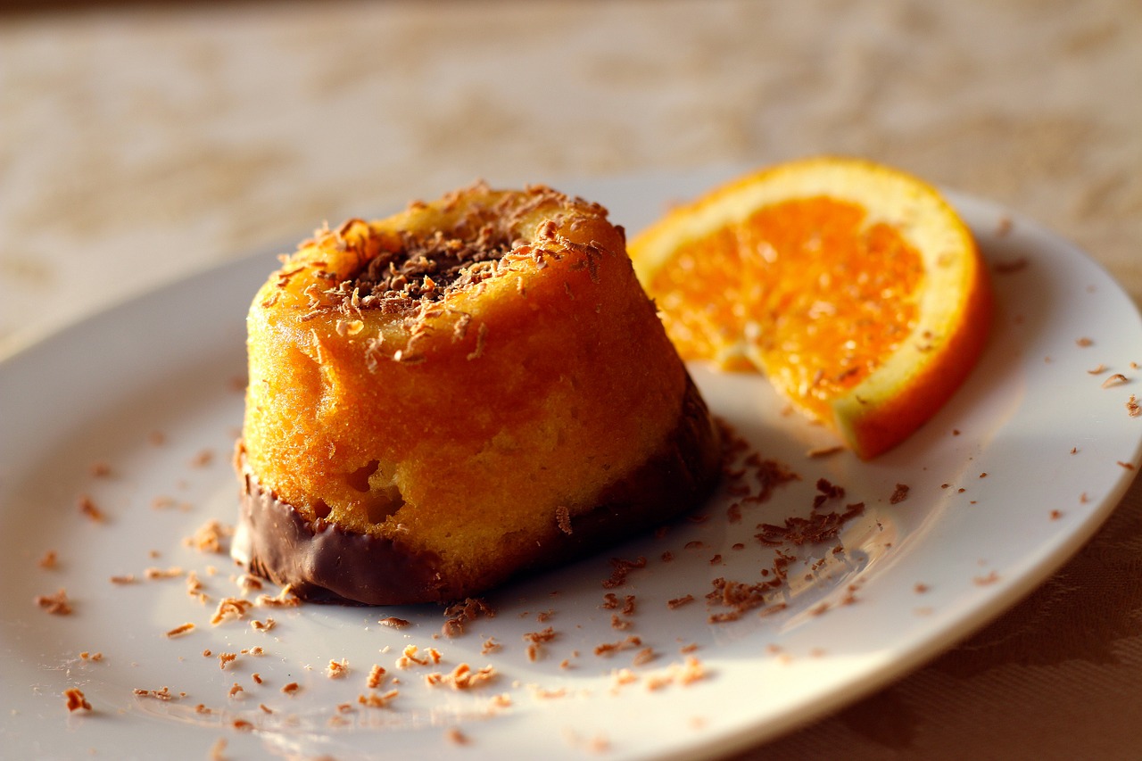 Image - dessert orange food chocolate cake