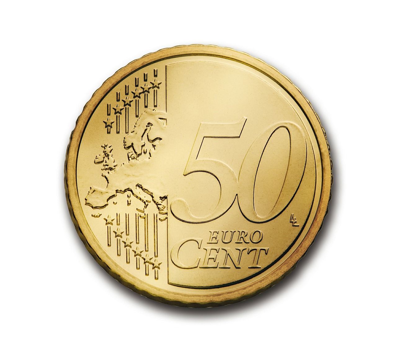 Image - cent 50 euro coin currency europe