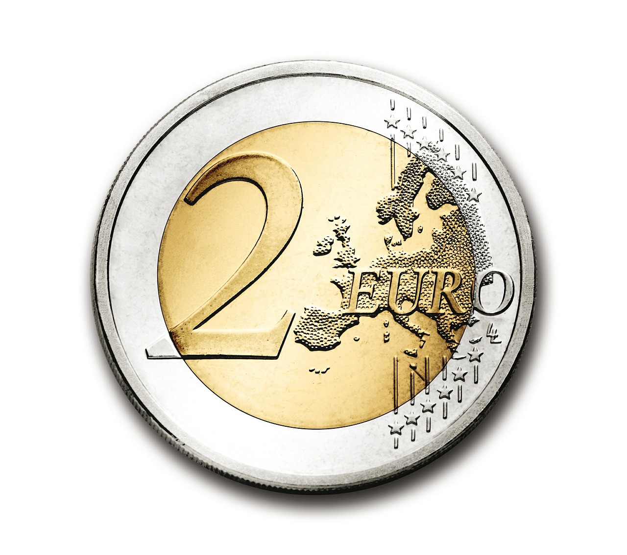 Image - euro 2 coin currency europe money