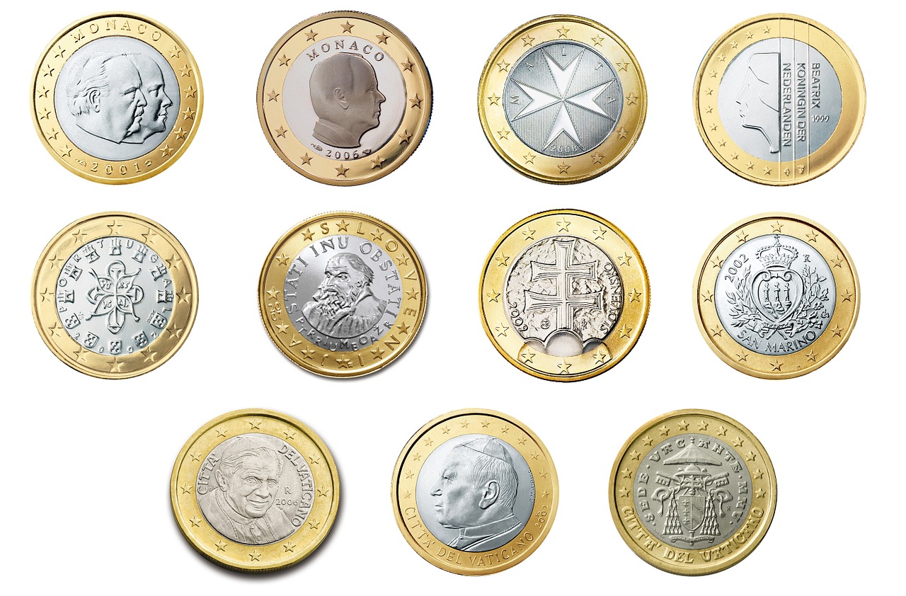 Image - euro 1 coin currency europe money