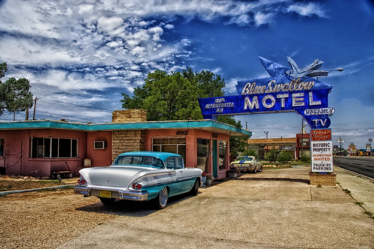 Image - tucumcari new mexico motel car old