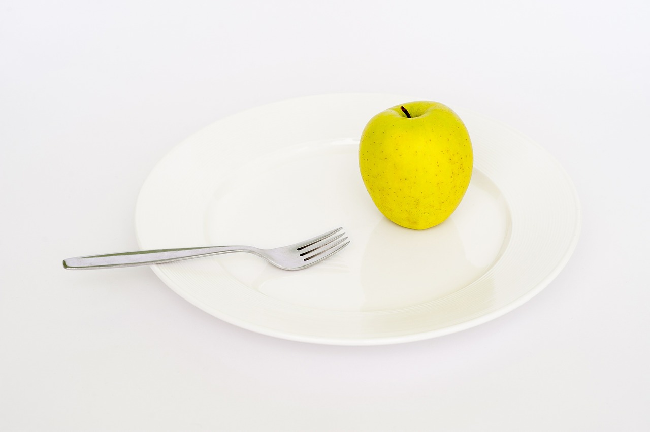 Image - plate apple fork diet health
