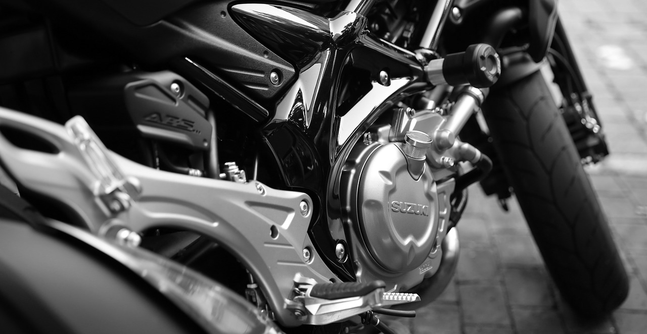 Image - motorcycle suzuki motor silver