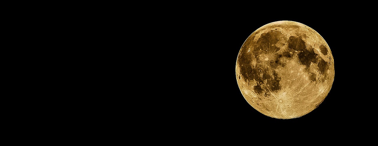 Image - full moon moon night sky dark
