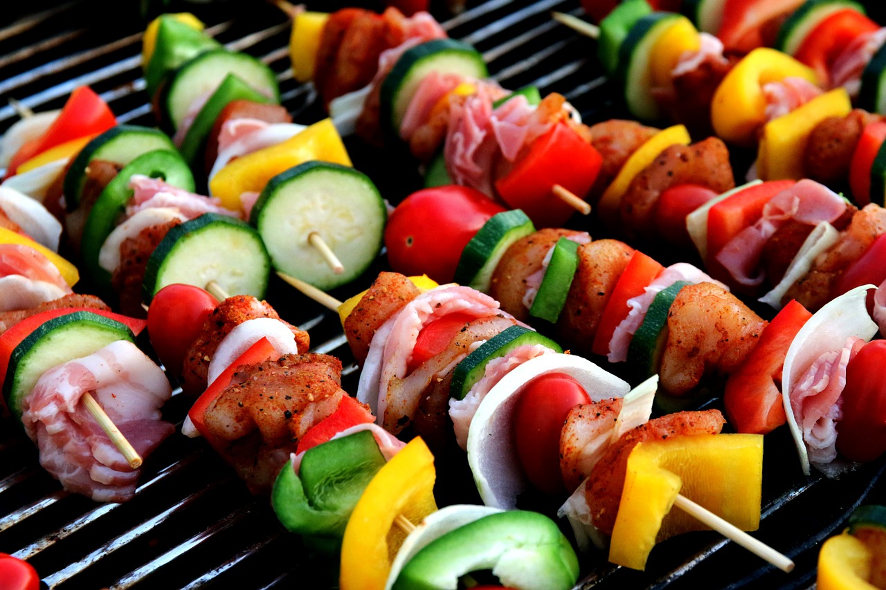 Image - shish kebab meat skewer