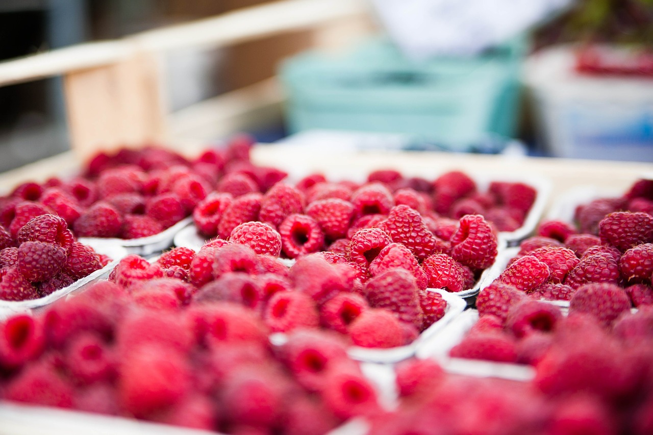 Image - raspberries red berries sweet