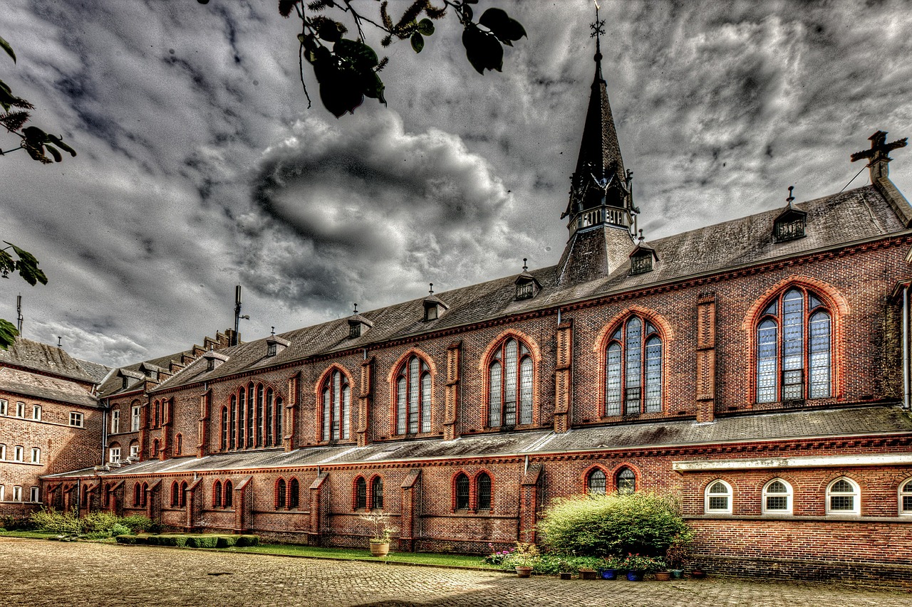 Image - monastery building hdr expired old