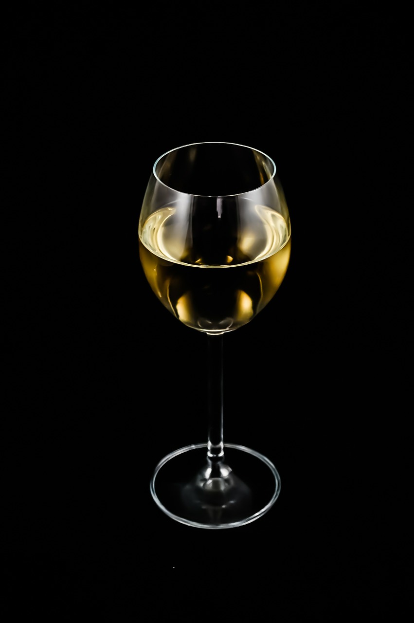 Image - a glass of wine alcohol white wine