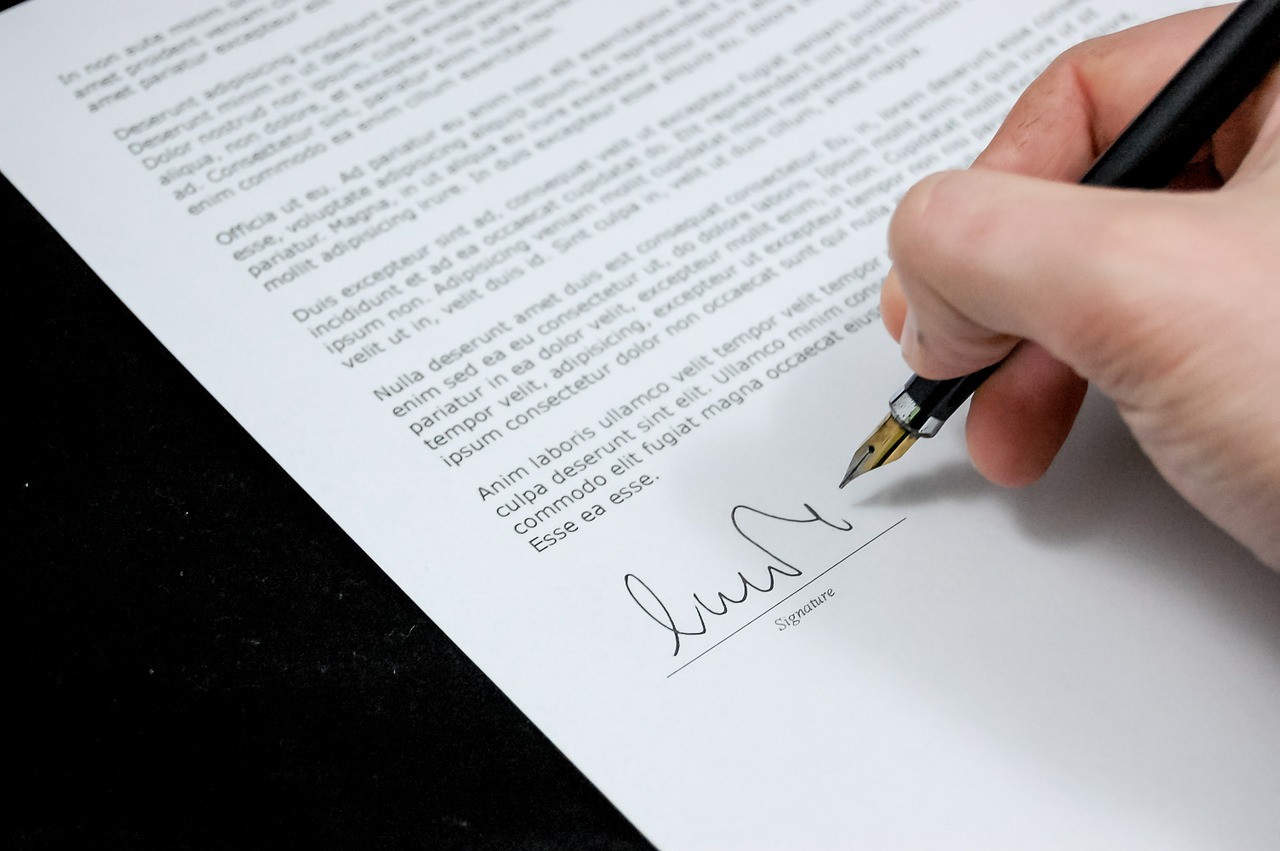 Image - document agreement documents sign