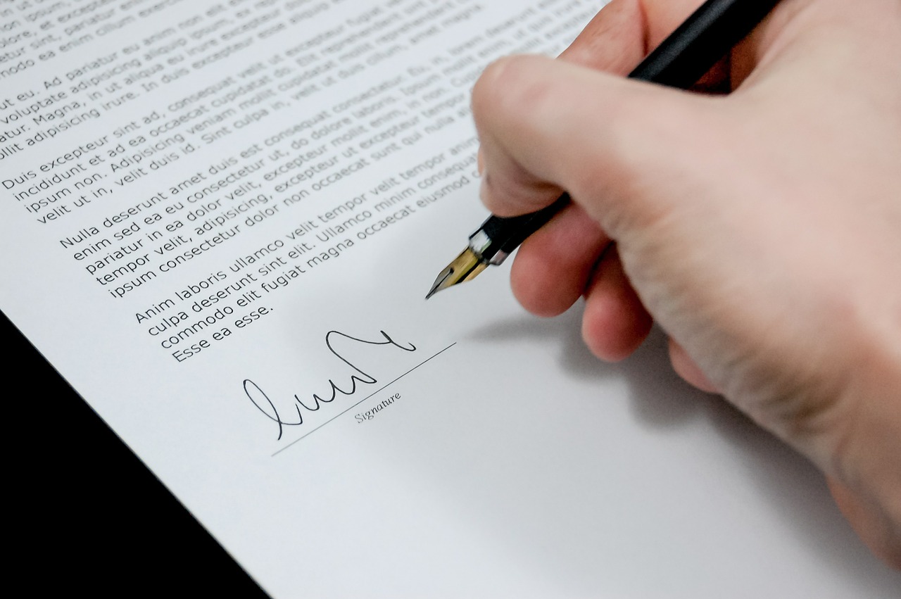 Image - document agreement documents sign