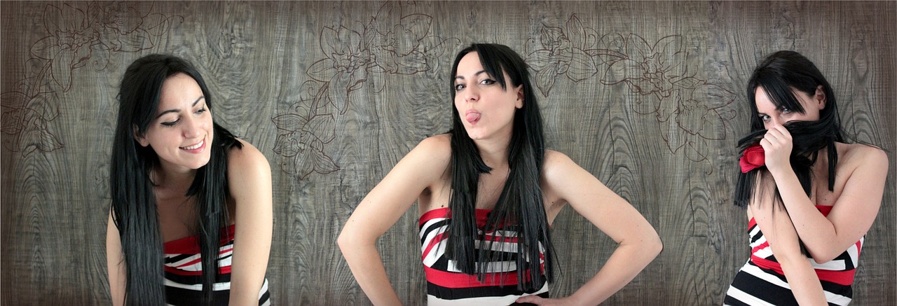 Image - girl funny expression hair