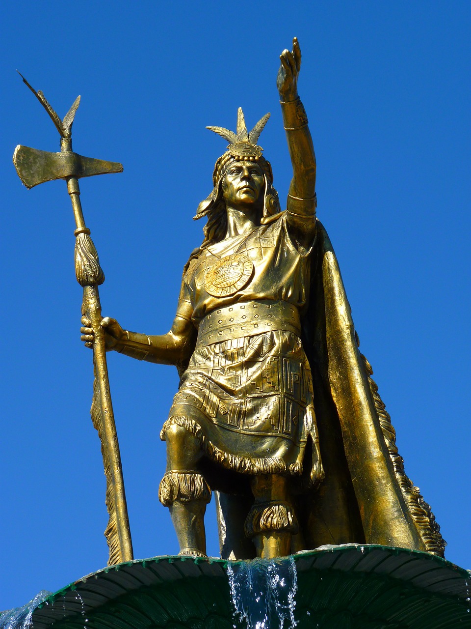 Image - statue human warrior inca cusco