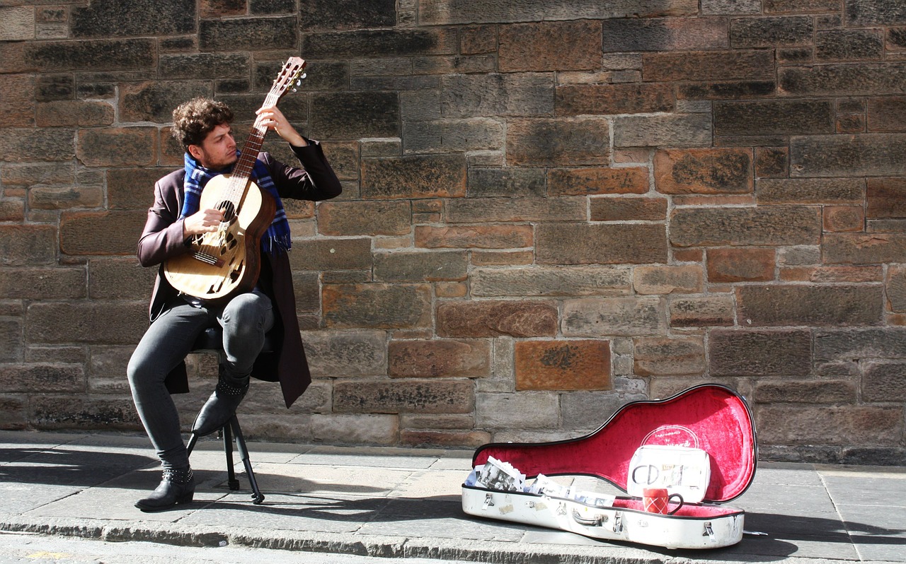 Image - music street musician guitar