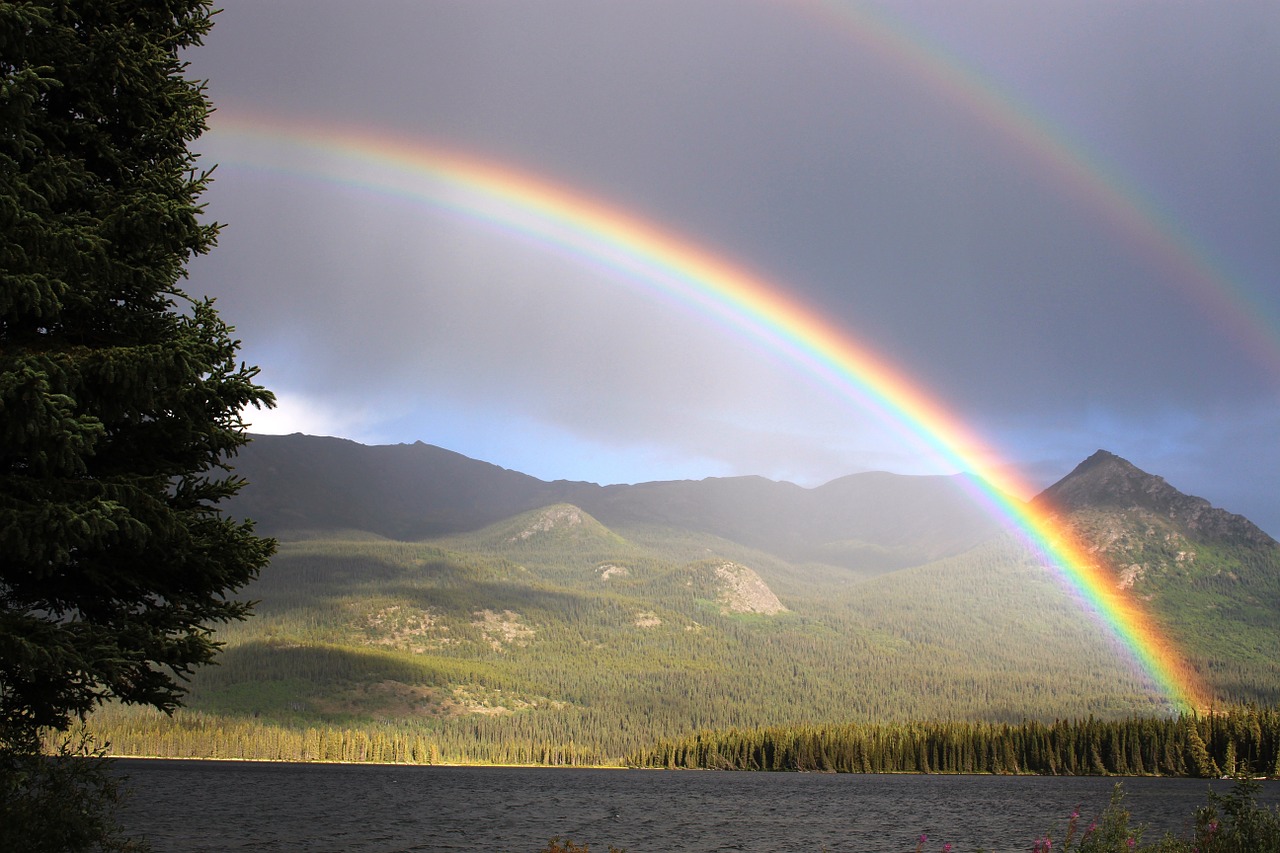 Image - rainbow rain arch palmer lake