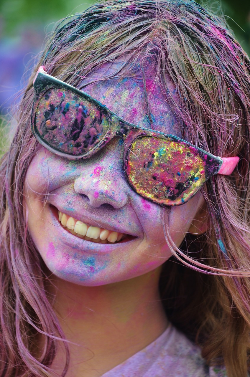 Image - girl colorful happy cool person