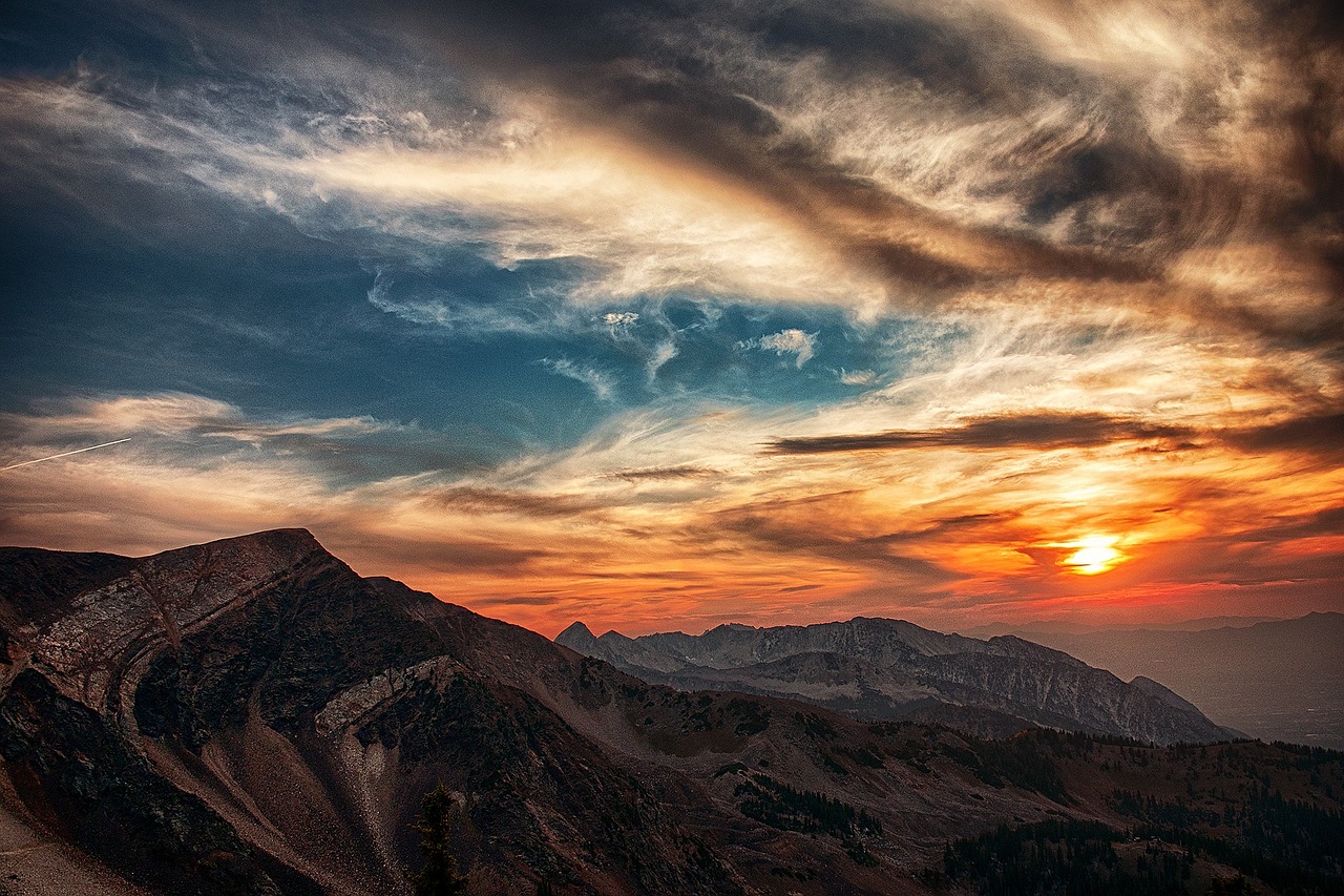 Image - utah mountain sky nature