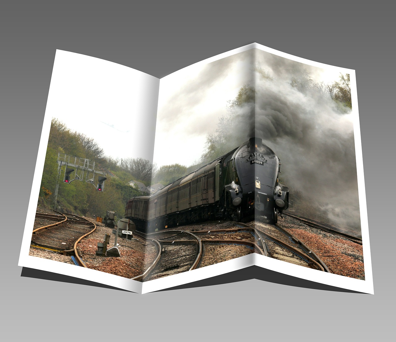 Image - booklet pamphlet train engine