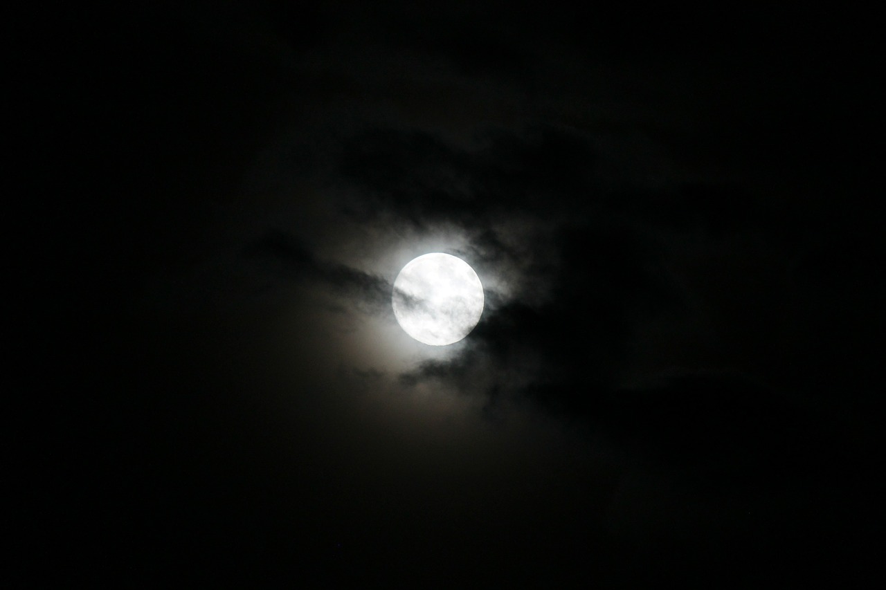 Image - moon night moonlight mood