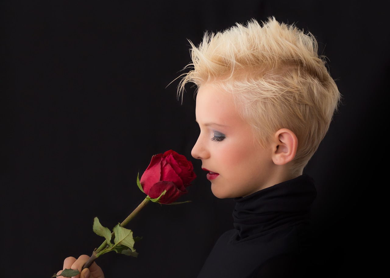 Image - profile girl rose young girl