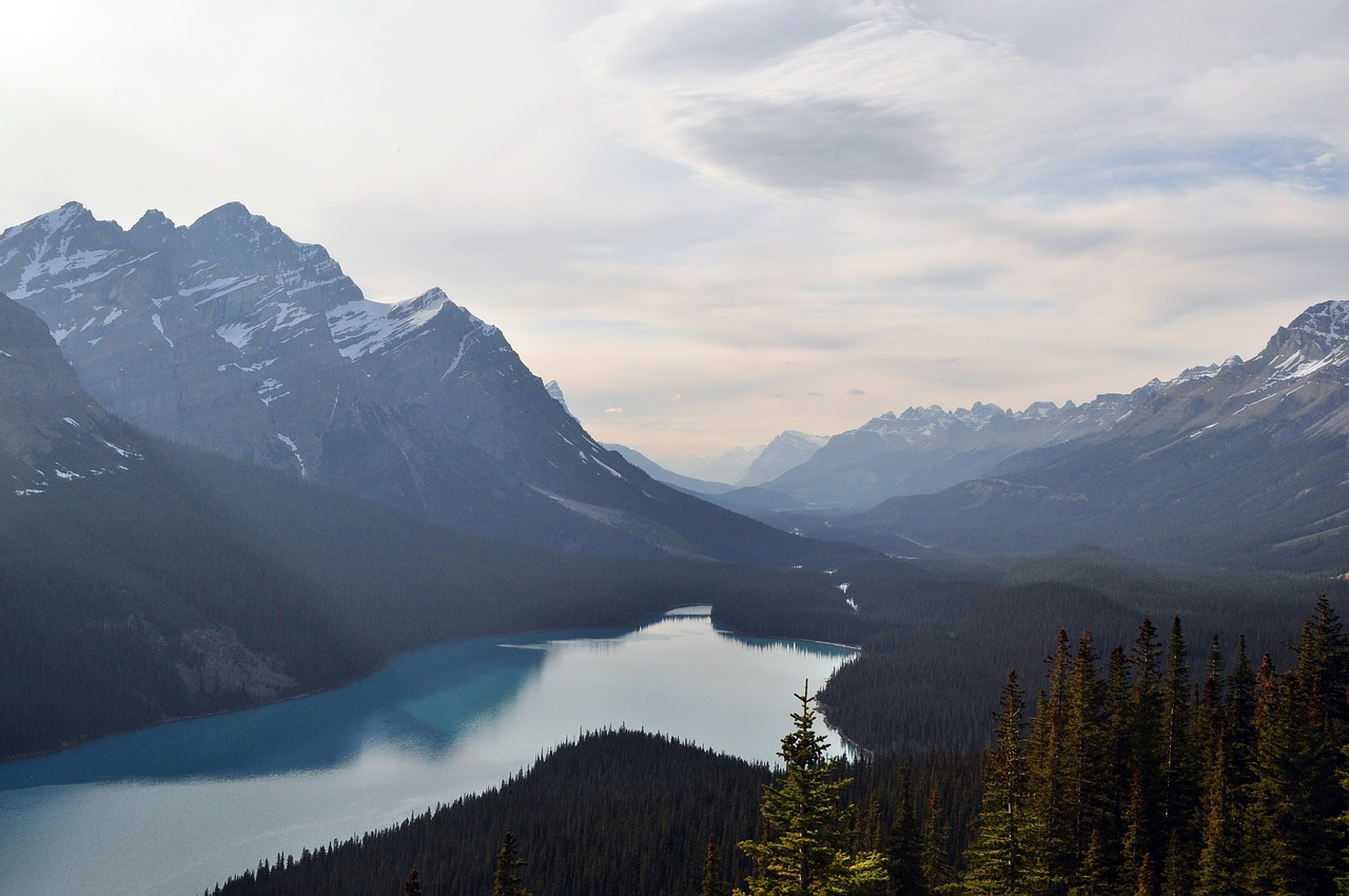 Image - mountains lake canada nature