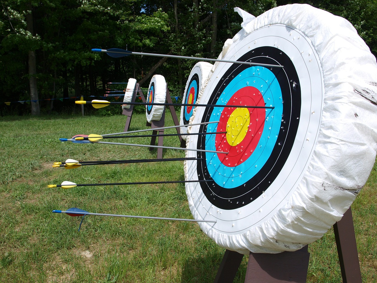 Image - target aim arrows bow quiver
