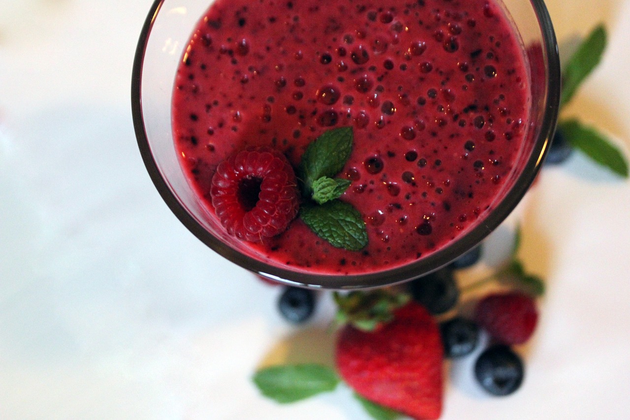 Image - smoothie turmix raspberry fitness