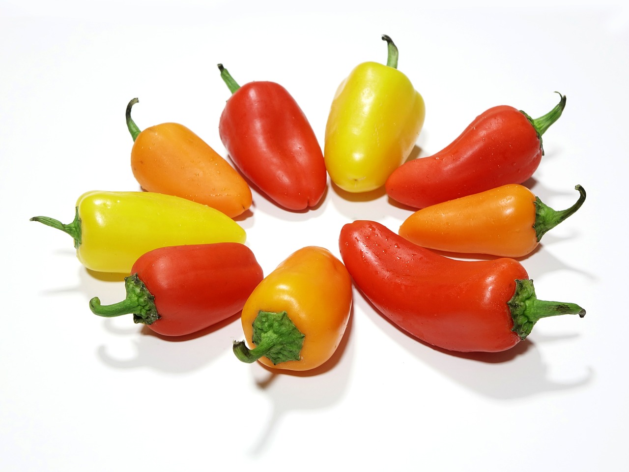 Image - pepper yellow red orange paprika