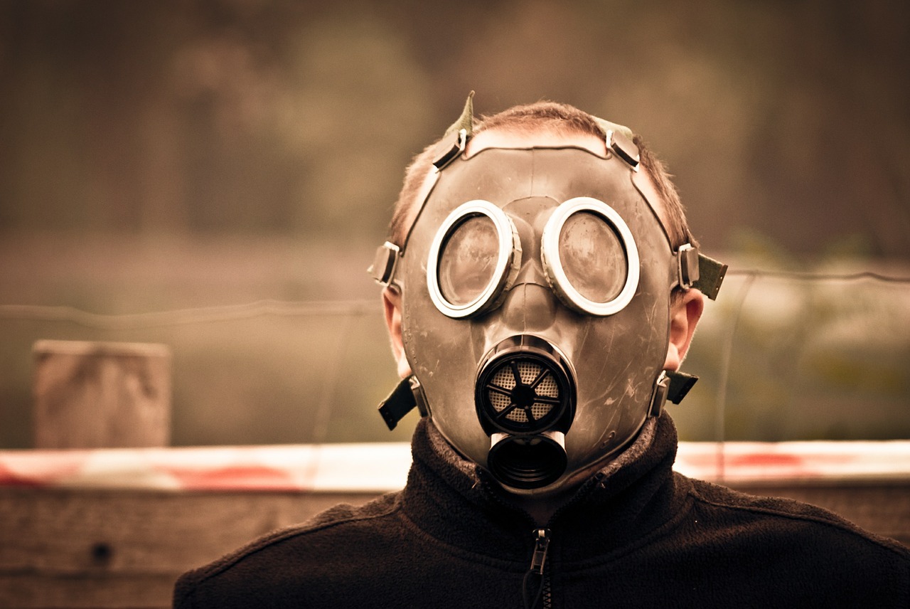 Image - mask gas male man boy young