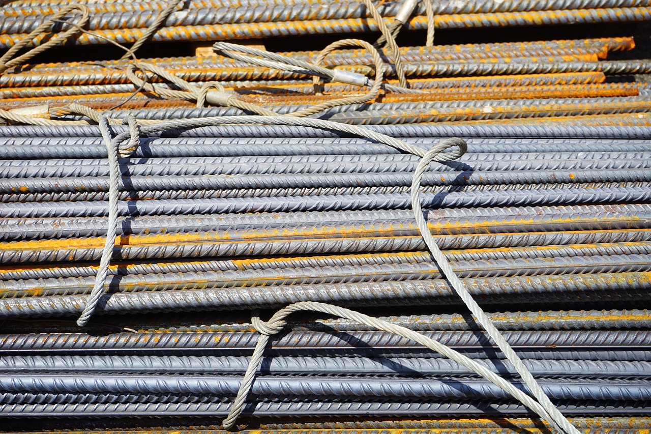 Image - iron rods reinforcing bars