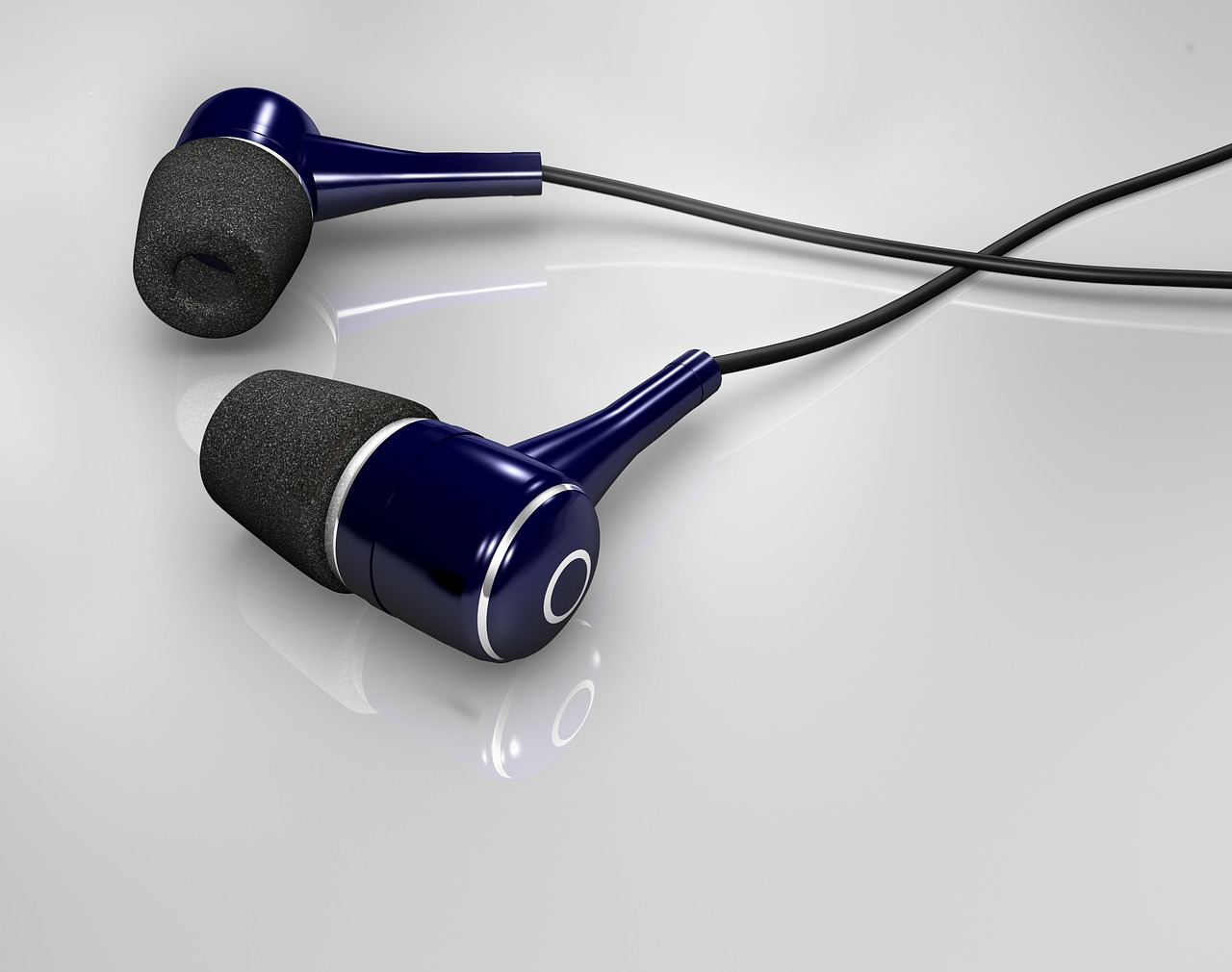 Image - earphones blue sound glamour