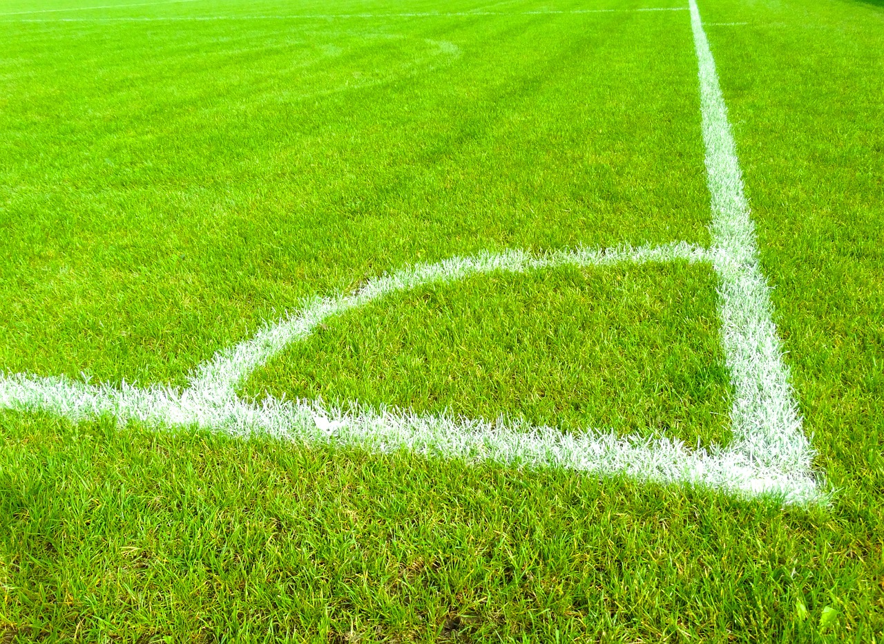 Image - football field grass mark corner