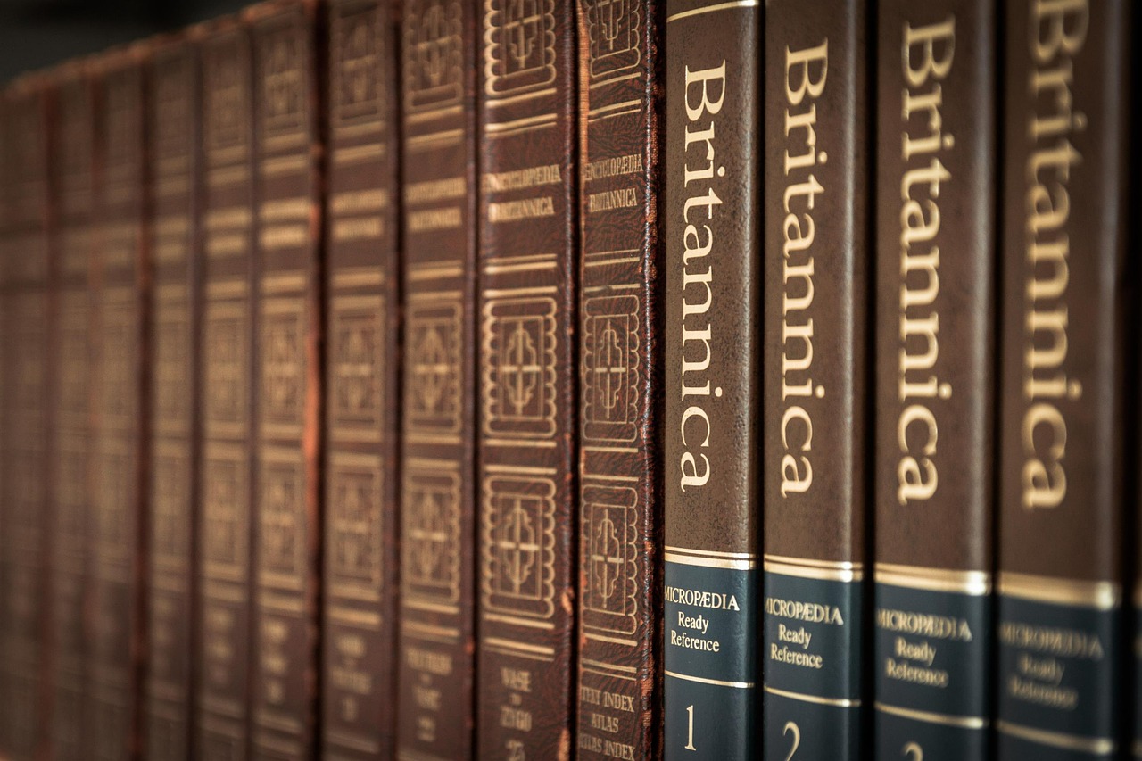 Image - library book britannica reading