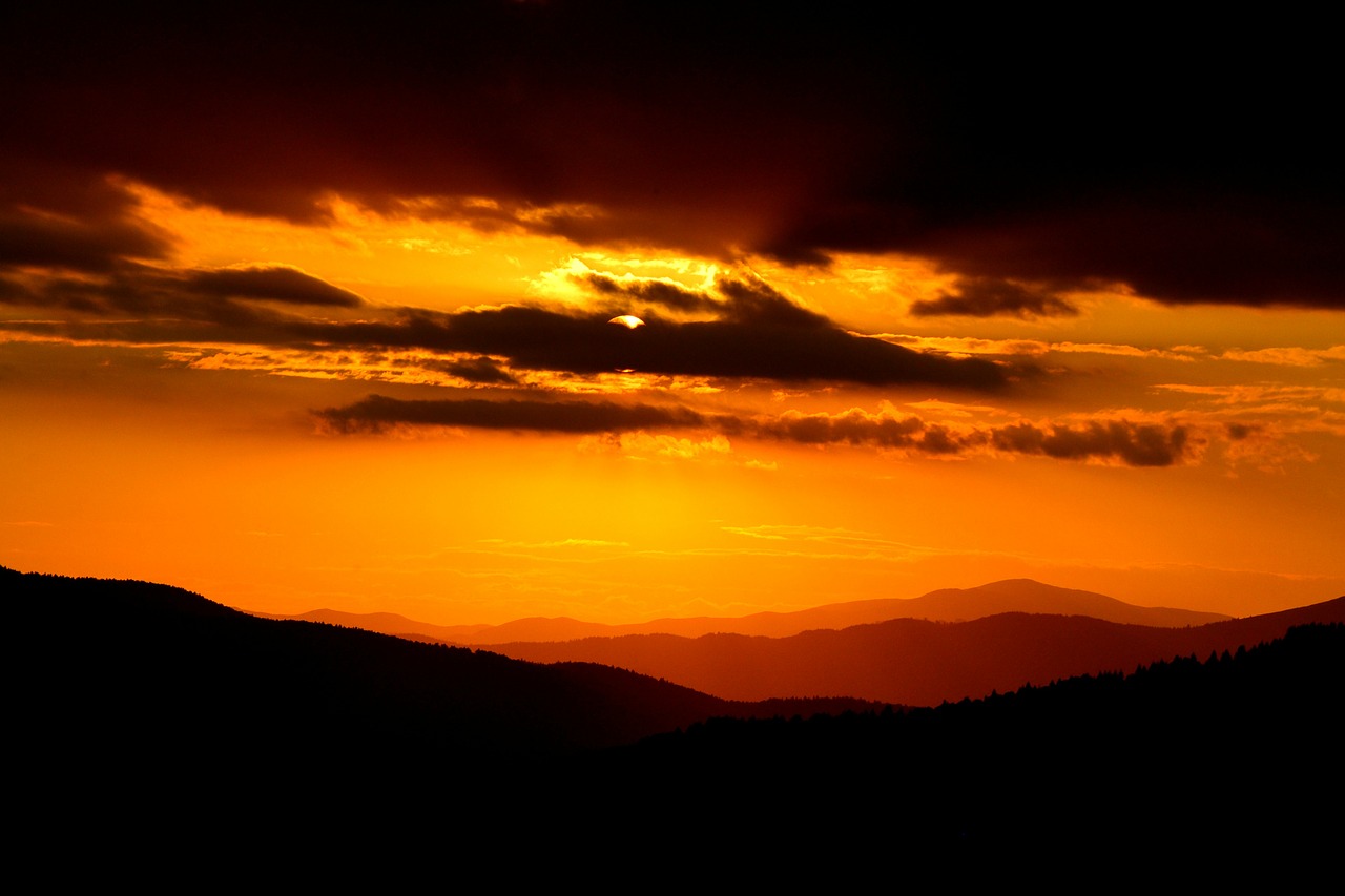 Image - sunset sky landscape nature