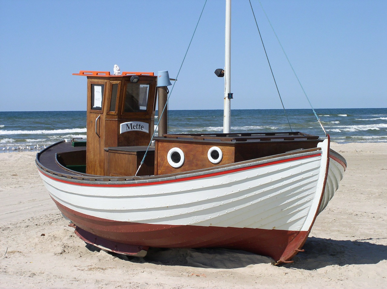 Image - fishing boat denmark beach sea