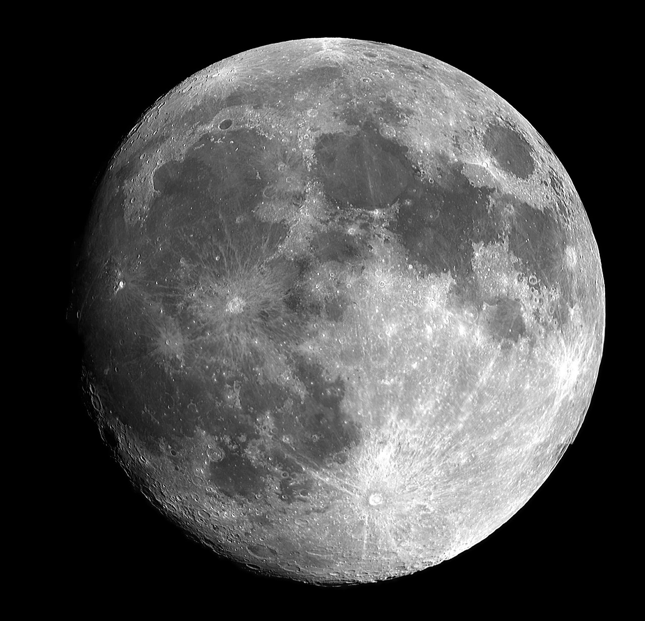Image - full moon moon bright sky space