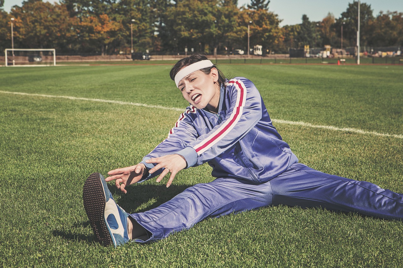 Image - stretching sports woman athlete