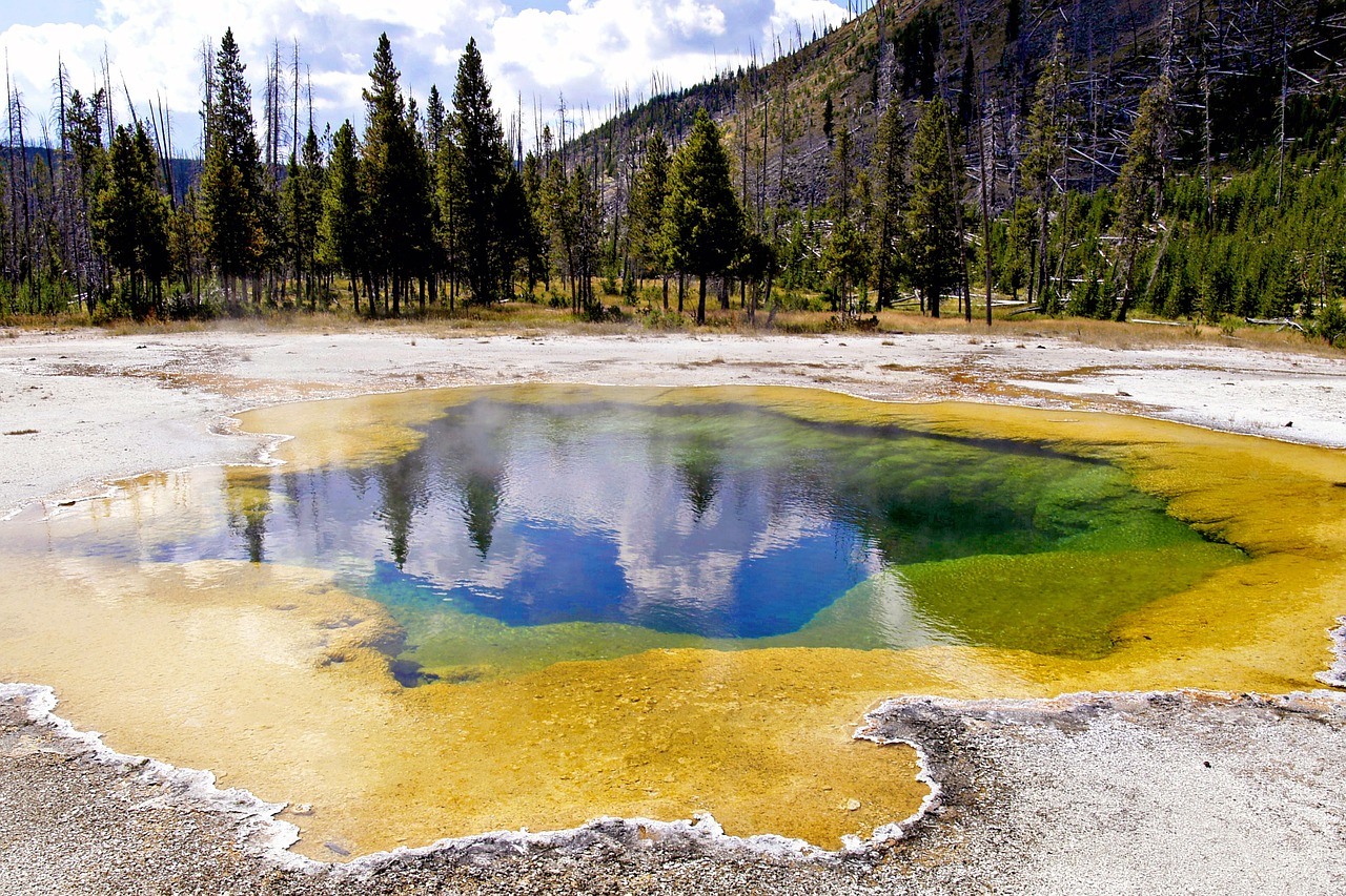 Image - colorful yellowstone national park